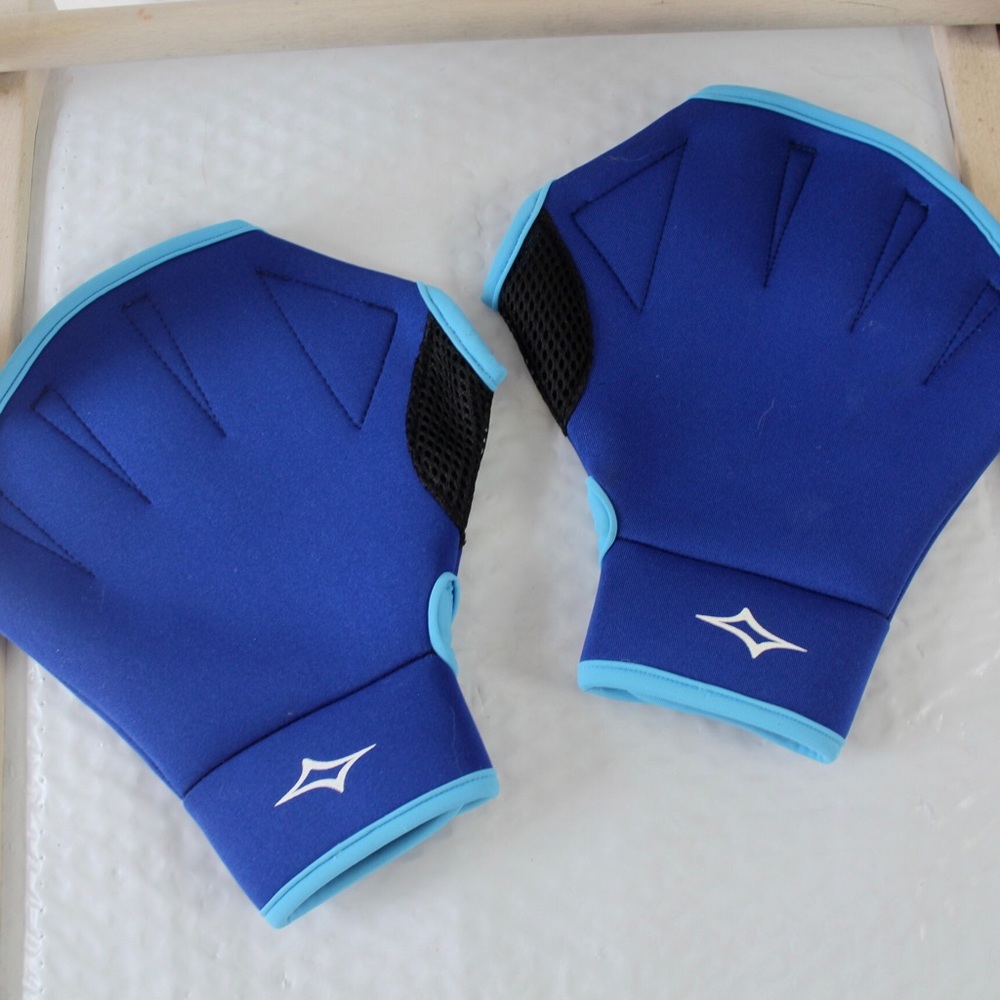 Fitness Gear Webbed Swim Aqua Gloves Neoprene Lg